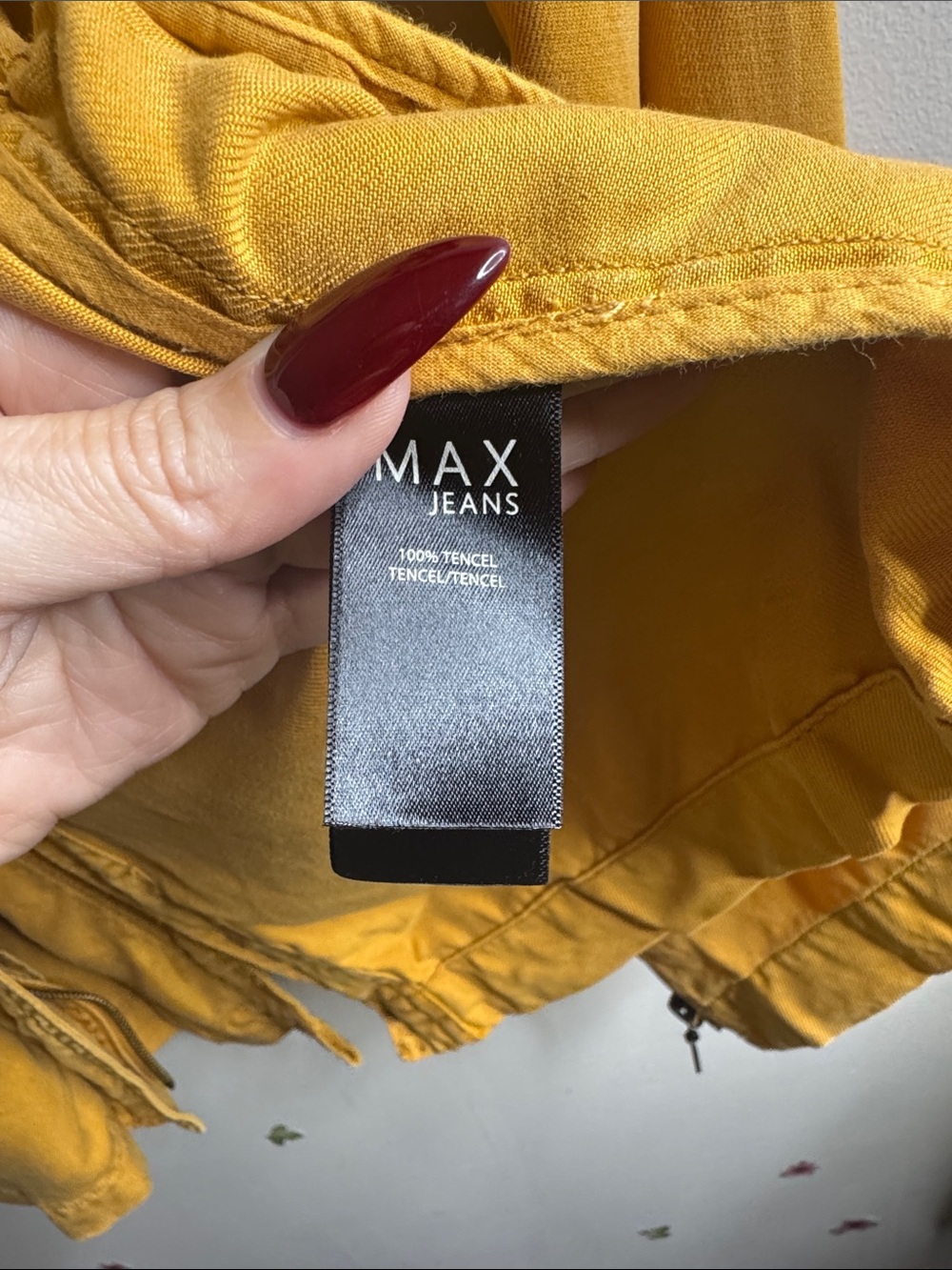 Max Jeans Burnt Orange Drawstring Utility Jacket - Picture 5 of 7